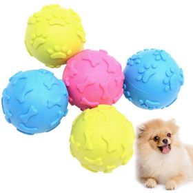 chewRubber Squeaky Dog Ball Creative Funny Dog Bite Ball Pet Chew Ball Toy Bite Resistant Ball Pet Chew Squeaky Toy