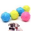 chewRubber Squeaky Dog Ball Creative Funny Dog Bite Ball Pet Chew Ball Toy Bite Resistant Ball Pet Chew Squeaky Toy