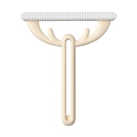 Ai Wo Deer Horn Scraper Manual Cloth Remover Hair Sticker Ball Hair Remover Cloth Absorber Dog Hair Cat Hair Sticker Hair Cleaner (colour: Deer Horn Scraper - Light Brown, Specifications: PCS)
