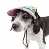 Pet Life 'Botanic Bark' Floral UV Protectant Adjustable Fashion Dog Hat Cap