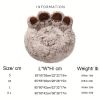 Dog Bed Cute Bear Paw Shape Comfortable Cozy Pet Sleeping Beds For Small, Medium, And Large Dogs And Cats, Soft Fluffy Faux Fur Cat Cushi